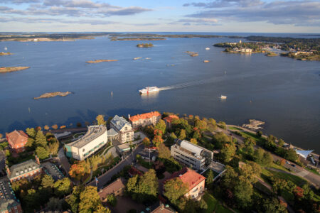View above Helsinki